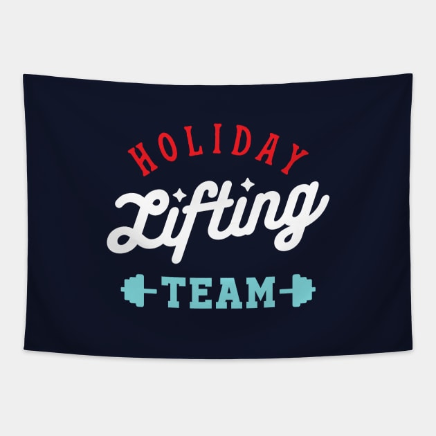 Holiday Lifting Team Tapestry by brogressproject