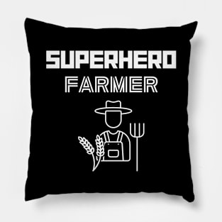 Superhero Farmer Pillow