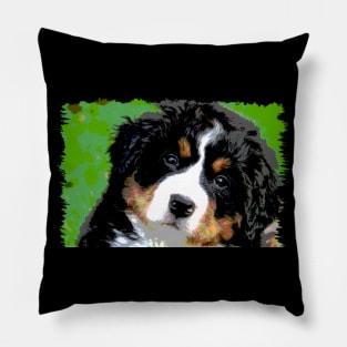 Bernese Mountain Dog Face Pillow