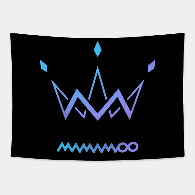 Mamamoo Logo Purple Tapestry by hallyupunch