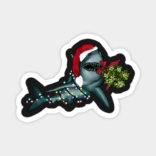 Festive Christmas Shark Magnet