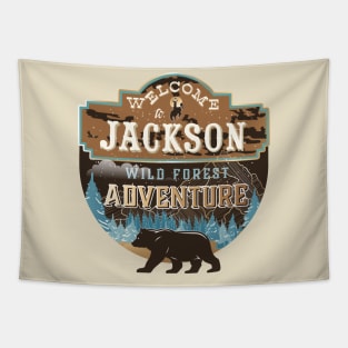 Welcome to Jackson Wyoming Adventure Lovers Tapestry