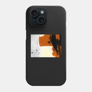 Minimal Orange on Black Phone Case