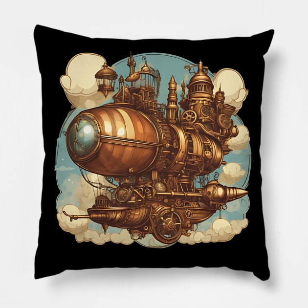 SteamPunk 3 Pillow by Bishop Creations