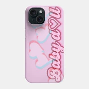 Babydoll with hearts calligraphy Phone Case