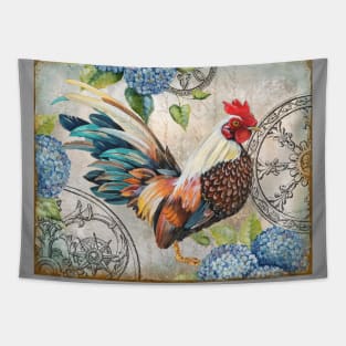 Ironwork Rooster C Tapestry