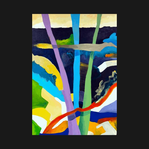 Abstract Tree Art - Nature Inspired Design by DonWillisJrArt