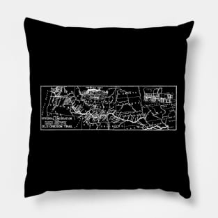 Oregon Trail Map Pillow