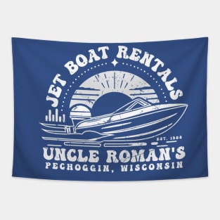 Uncle Roman's Jet Boat Rental Tapestry