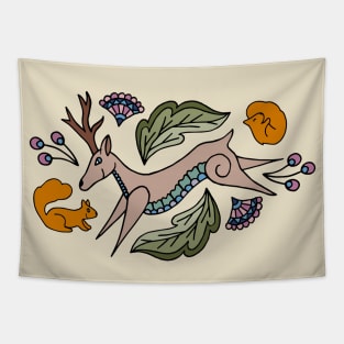 Woodland Creatures Tapestry