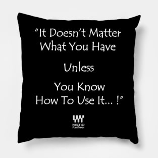 It doesn't matter white Pillow