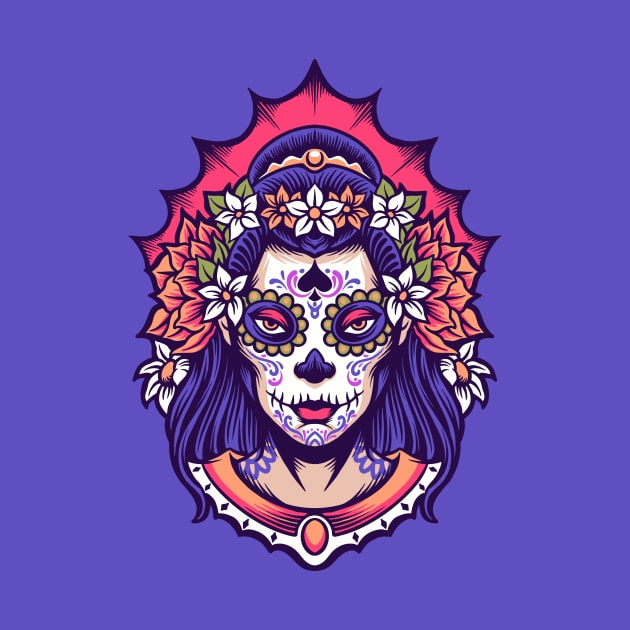 Day of the Dead Woman by SLAG_Creative