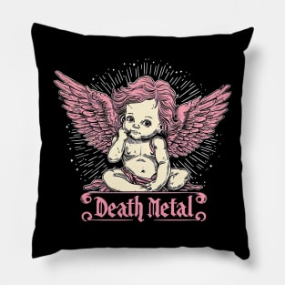 Death metal cherub Pillow