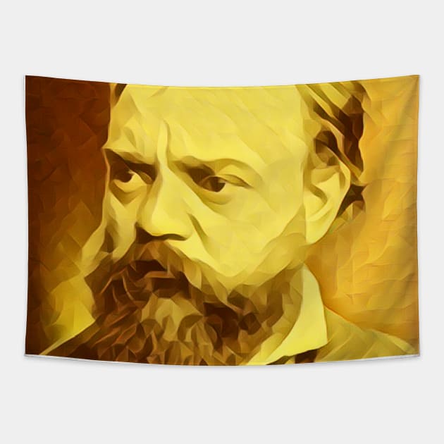 Antonín Dvořák Golden Portrait | Antonín Dvořák Artwork 7 Tapestry by JustLit