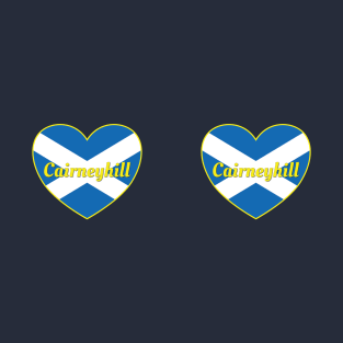 Cairneyhill Scotland UK Scotland Flag Heart T-Shirt