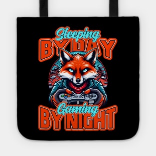 Sleeping by day, gaming by night - Fox Gamer Tote