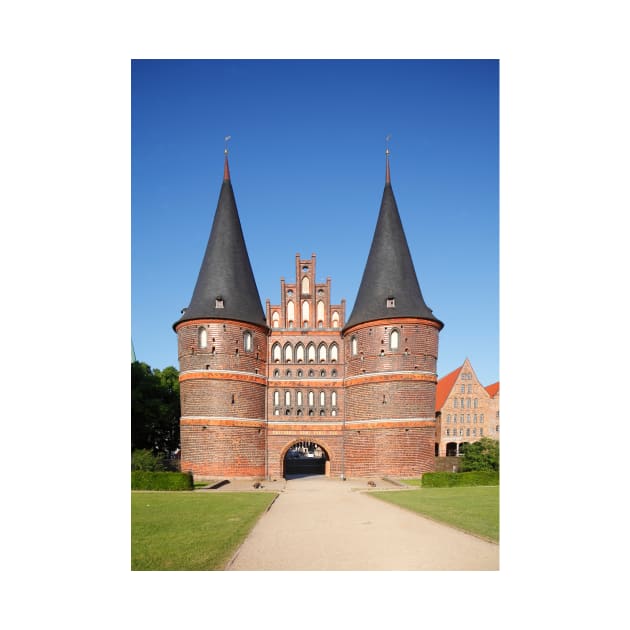 Holsten Gate, Luebeck, Schleswig-Holstein, Germany, Europe by Kruegerfoto