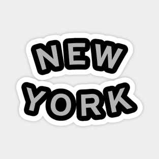 New York Typography Magnet