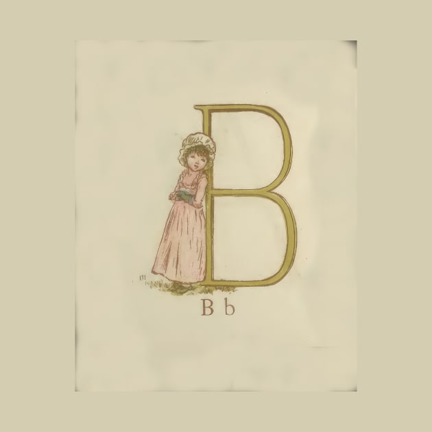 Kate Greenaway Letter B by stevepaint