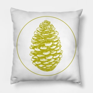 Pinecone - Yellow Pillow