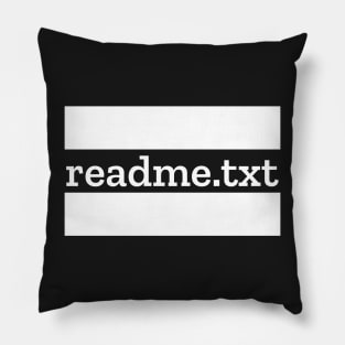 readme.txt in between the lines (white version) Pillow