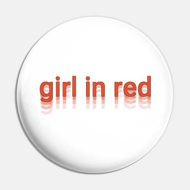 girl in red Pin by tonguetied