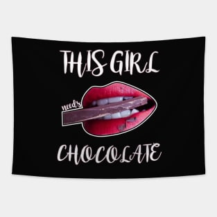 This Girl Needs Chocolate Tapestry
