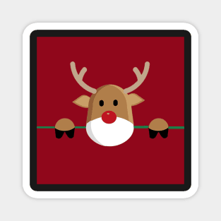 Christmas Reindeer Red Nose Funny Christmas Gifts Magnet