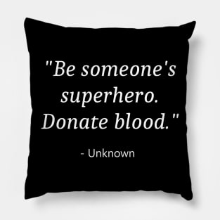 World Blood Donor Day Pillow