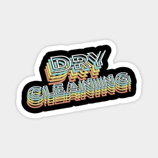 Dry Cleaning Retro Typography Faded Style Magnet