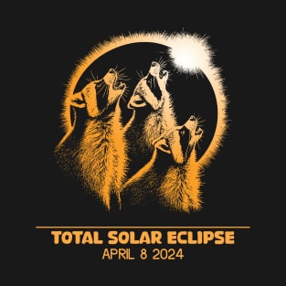 Raccoons Total solar eclipse 2024 T-Shirt