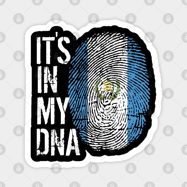 Guatemala Flag Fingerprint My Story DNA Guatemalan Magnet by Your Culture & Merch