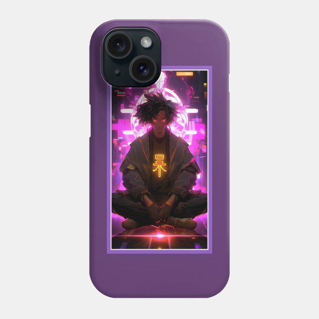 Anime Hero Power Meditation | Quality Anime Artwork | Anime Power Energy Meditation |  Manga Anime Art Phone Case by AlNoah