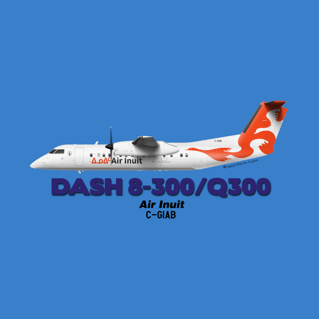 DeHavilland Canada Dash 8-300/Q300 - Air Inuit by TheArtofFlying