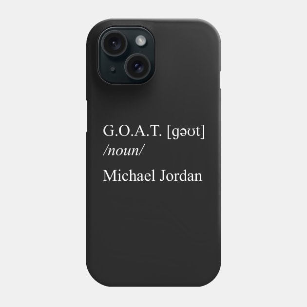 GOAT Michael Jordan the GREATEST !!! Phone Case by Buff Geeks Art