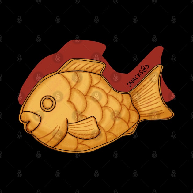 Fish shaped taiyaki cake by Snacks At 3