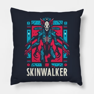 Mystical Skinwalker Cryptid Encounter T-Shirt - Unveil the Lore Pillow