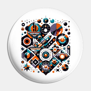 Galactic Geometric Symphony Pin