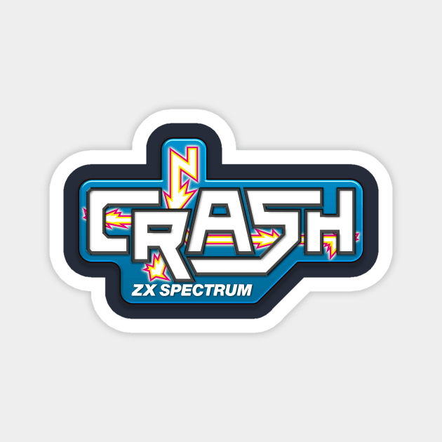 Crash Magazine logo Magnet by Treherne