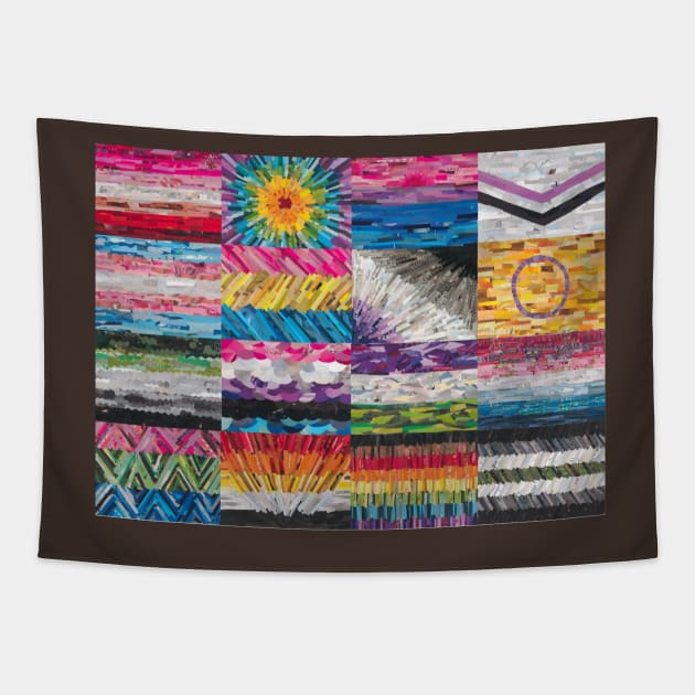 Collage of Pride Flags Tapestry by cajunhusker