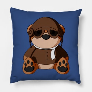 Aviator Teddy Bear Pillow