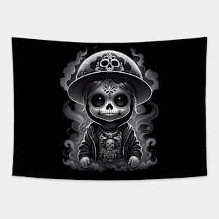 Spooky Kidz  - Dia De Los Muertos Tapestry