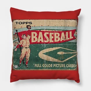 Vintage Baseball Trading Card Pillow