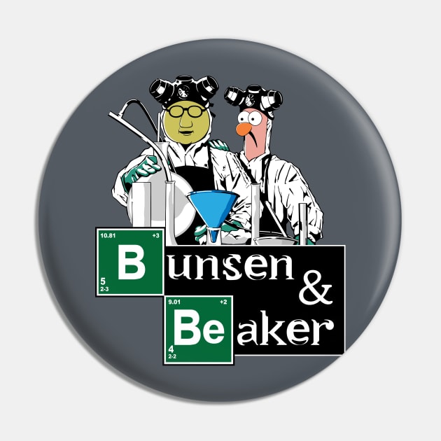 Bunsen & Beaker Pin by Mephias