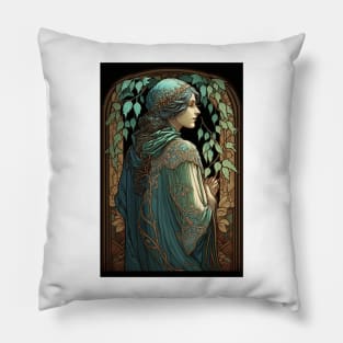 The Green Priestess Pillow