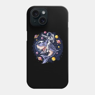 AStronaut With Shark Phone Case