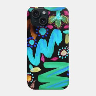 doodles watercolor abstraction Phone Case