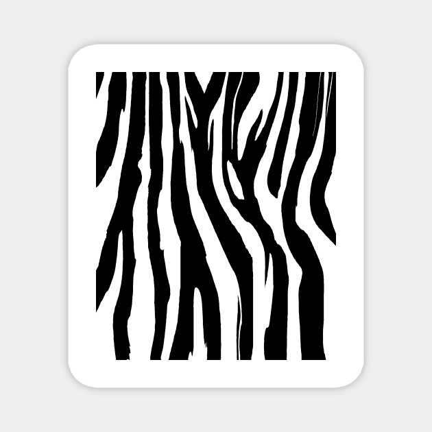 Zebra Print Magnet by Happysphinx