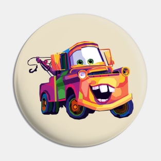 mater cars wpap pop art Pin