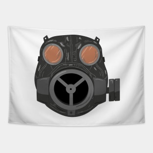 Caiman Gas Mask Tapestry